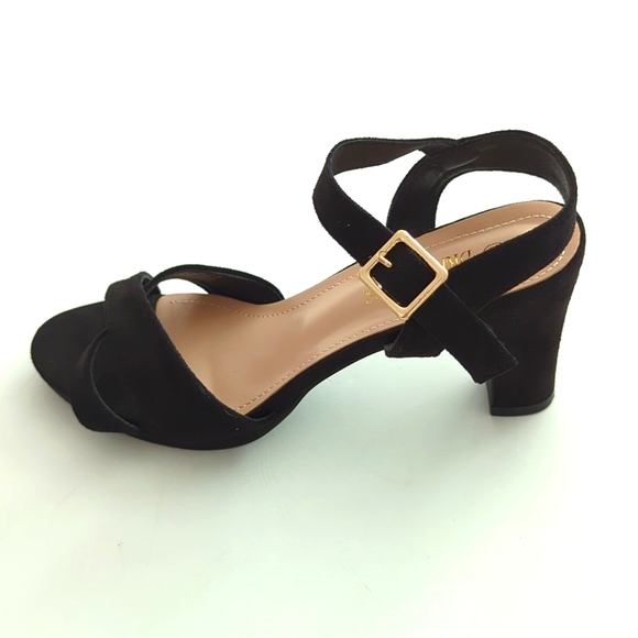 Dream Pairs Open Toe Ankle Strap Sparkly Strappy Chunky Heels Pump Sandals 8.5 - Picture 2 of 9